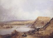 William Callow Ehrenbreitstein and Koblenz from the heights of Pfaffendorf (mk47) oil painting